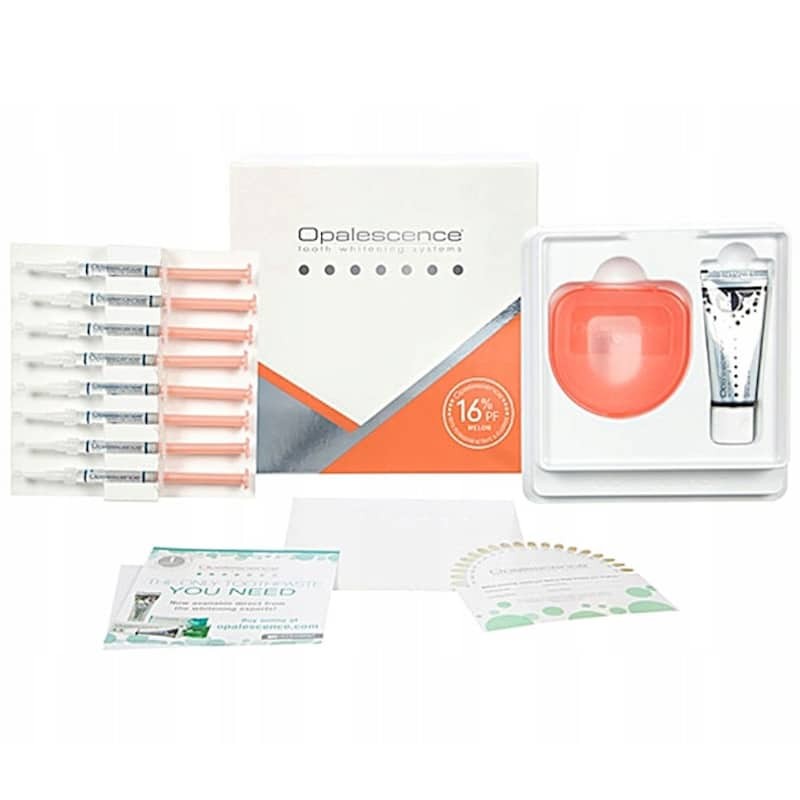 Zestaw do wybielania zębów Opalescence PF 16% PA KIT 8 strzykawek + pasta Original 28g + etui na nakładki