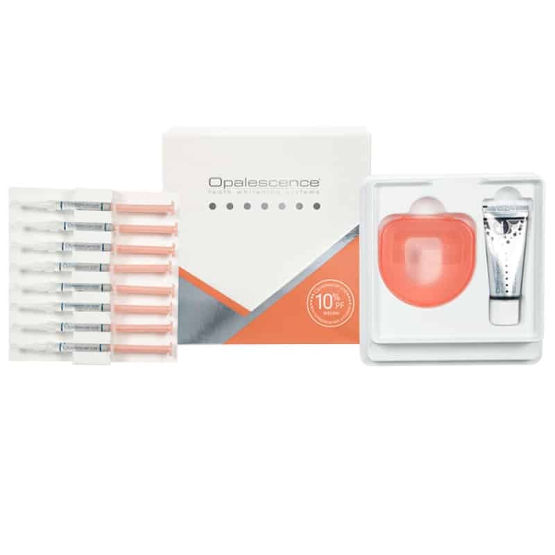 Opalescence PF 10% PA KIT Zestaw do wybielania zębów 8 strzykawek + pasta Original 28g + etui na nakładki