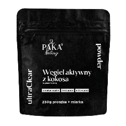 Węgiel aktywny z kokosa Paka Natury - Poprawia komfort trawienny - 250g w proszku