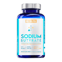 Maślan Sodu BeKeto - Sodium Butyrate - Wsparcie układu pokarmowego - 90 kapsułek
