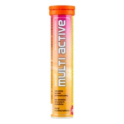 XeniVIT Multi Active Xenico Pharma - Multiwitamina dla aktywnych z koenzymem q10 - 20 tabletek musujących o smaku pomarańczowym