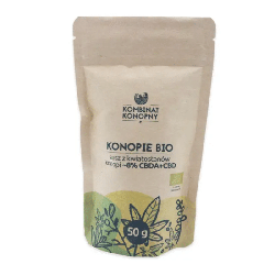 Konopie BIO Kombinat Konopny - Susz z kwiatostanów konopi 8% - 50 g