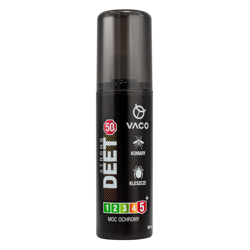 STRONG 50 Vaco - Płyn na kleszcze, komary i meszki DEET 50% Geraniol - 80ml
