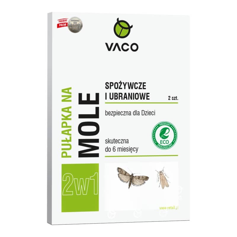 Pułapka na mole VACO - Na mole ubraniowe i spożywcze (2w1) - 2 szt