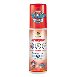 Płyn na kleszcze dla dzieci Vaco - Psi patrol Ochrona na kleszcze, komary, meszki dla Dzieci od 12mca - 90 ml
