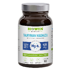 Taurynian magnezu Biowen - Z witaminą B6 - 100 kapsułek