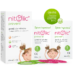 Prevent Nitolic - Gumki do włosów przeciwdziałające wszawicy - 4 sztuki