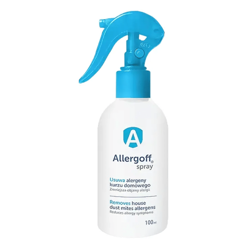 Allergoff Spray - Skutecznie chroni przed alergenami kurzu domowego - 400 ml i 100 ml