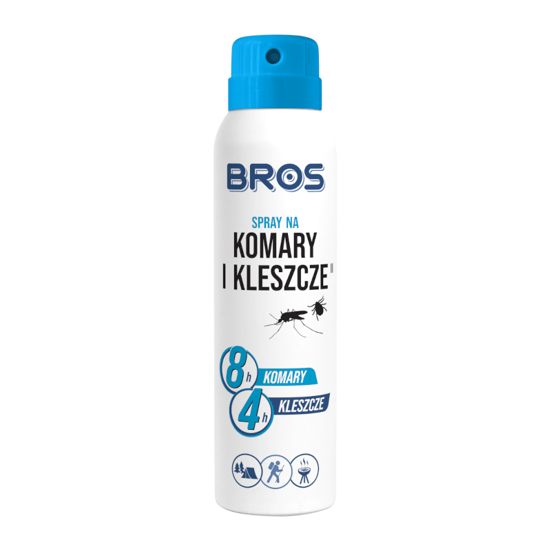 Bros Spray na komary - Skuteczna ochrona przed ukąszeniami owadów i pajęczaków - 90 ml