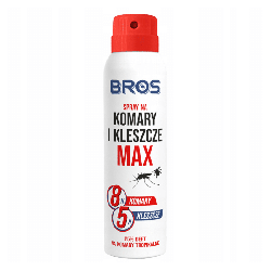 Bros Spray na komary max - Mocna ochrona na każdą wyprawę - 90 ml