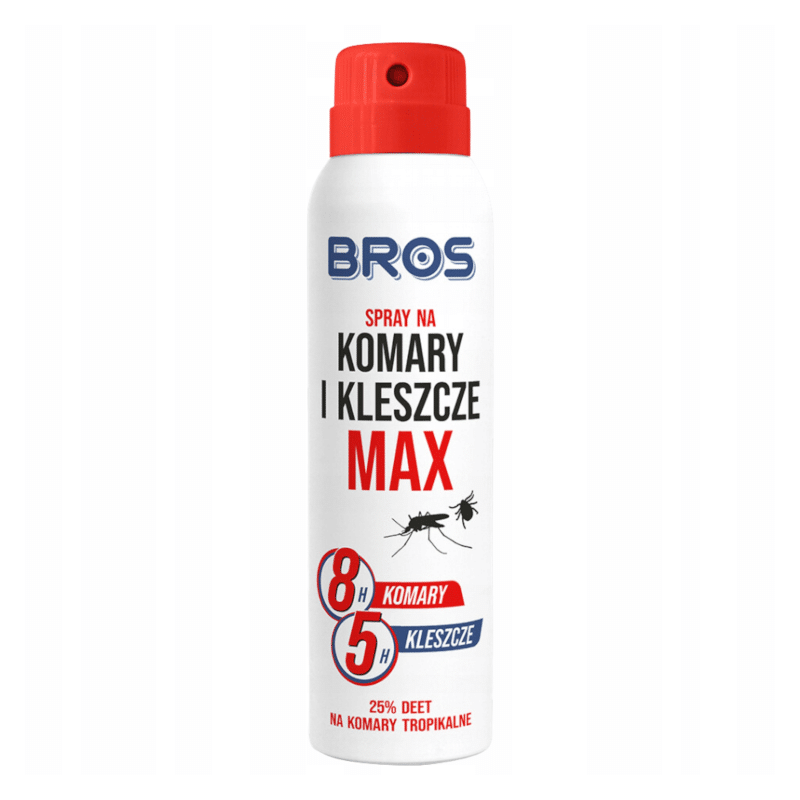 Bros Spray na komary max - Mocna ochrona na każdą wyprawę - 90 ml