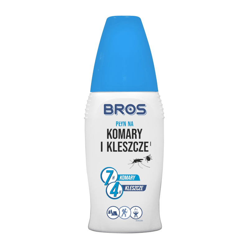 Bros Płyn na komary - Odstrasza  komary,  kleszcze  i  inne  owady  kłujące - 50 ml