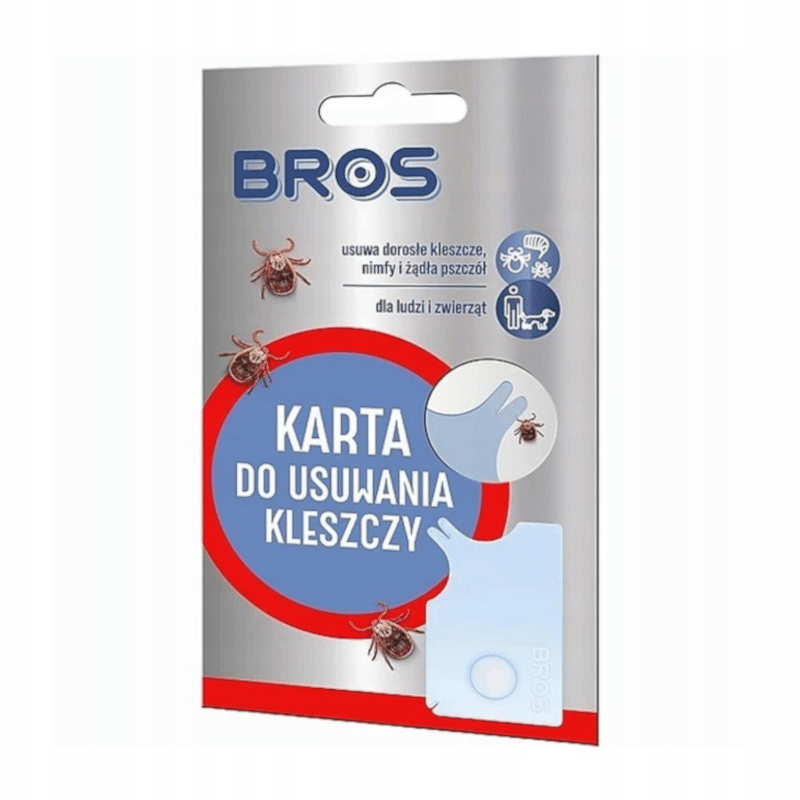 Bros Karta do usuwania kleszczy - 1 sztuka