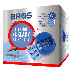 Bros Wkłady do elektro na komary - Skuteczna ochrona przez całą noc - 20 sztuk