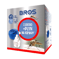 Bros Elektro + płyn na komary - Skuteczna ochrona na 60 spokojnych nocy - 1 sztuka