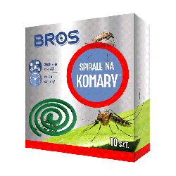 Bros Spirale na komary - Skuteczna ochrona na świeżym powietrzu - 10 sztuka
