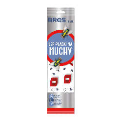 Bros Lep płaski na muchy - Ochrona przed owadami latającymi - 5 sztuk