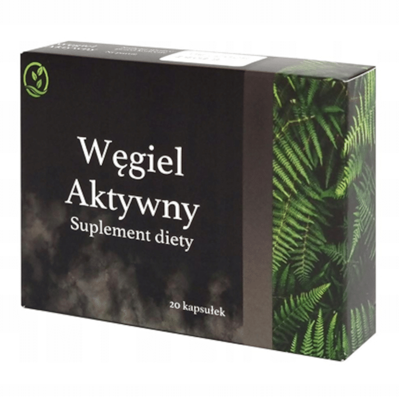 Węgiel Aktywny Pharma Dot - Naturalne wsparcie dla układu pokarmowego - 20 kapsułek