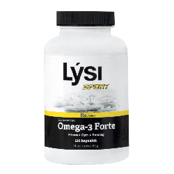 Lysi Sport Omega-3 Forte - Pozyskiwany z dziko żyjących ryb - 120 kapsułek