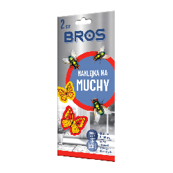 Bros Naklejka na muchy - Dyskretna ochrona przed muchami - 2 sztuki