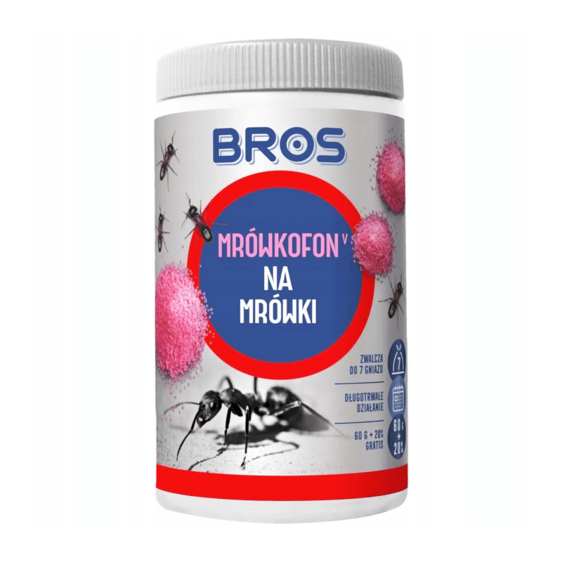 Bros Mrówkofon - Granulowana trutka pokarmowa na mrówki - 75 g, 120 g oraz 250 g