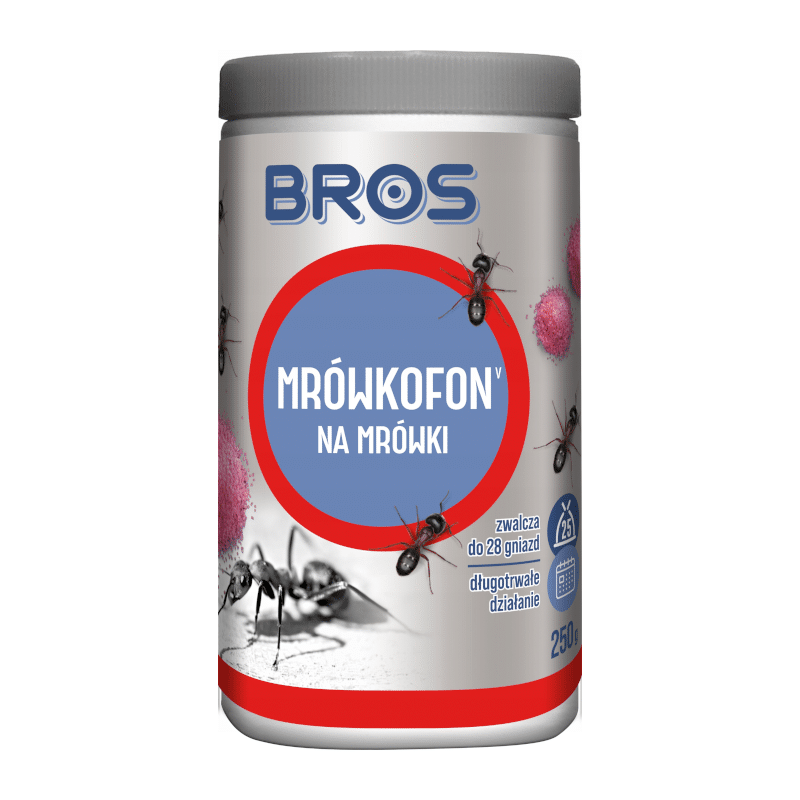 Bros Mrówkofon - Granulowana trutka pokarmowa na mrówki - 75 g, 120 g oraz 250 g