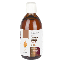 Omega Oleum Forte IQ + D3 NaturDay - Immunoregulator kwasy DHA, EPA - 300 ml
