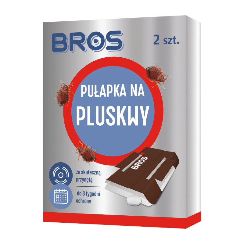 Bros Pułapka na pluskwy - Pułapka klejowa z przynętą - 2 szt