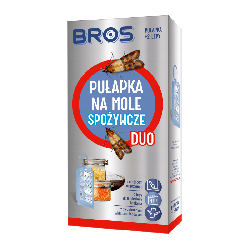 Bros Pułapka na mole spożywcze DUO - Skuteczna ochrona zapasów żywności - 1 szt