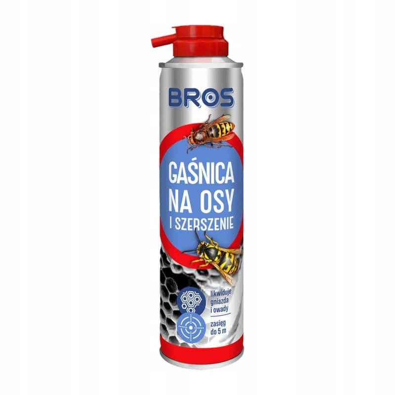 Bros Gaśnica na osy i szerszenie - Wsparcie w walce ze szkodnikami - 300 ml / 600 ml