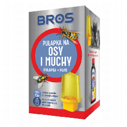 Bros Pułapka na osy i muchy - Rozwiązanie na uciążliwe owady latające - 1 sztuka