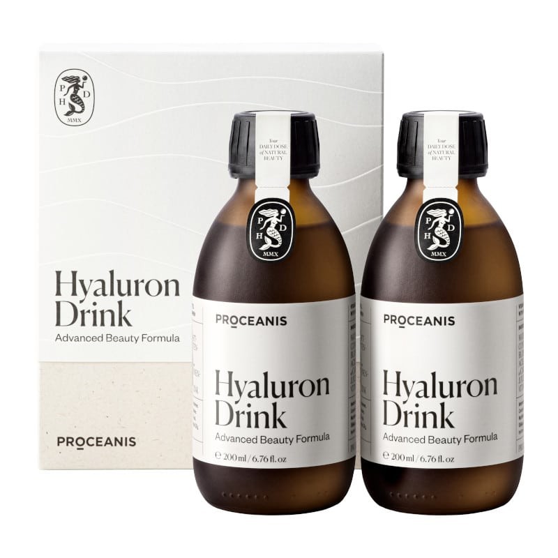 Proceanis Hyaluron Drink - Płynne wsparcie dla skóry, włosów i paznokci - zestaw 2 x 200 ml