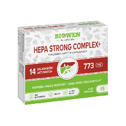 Hepa Strong Complex + Biowen - Wsparcie dla Twojej wątroby - 15 kapsułek