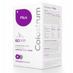 Colostrum Plus Colostrum Polska - Kompleksowe wsparcie odporności z witaminami -  60 kapsułek