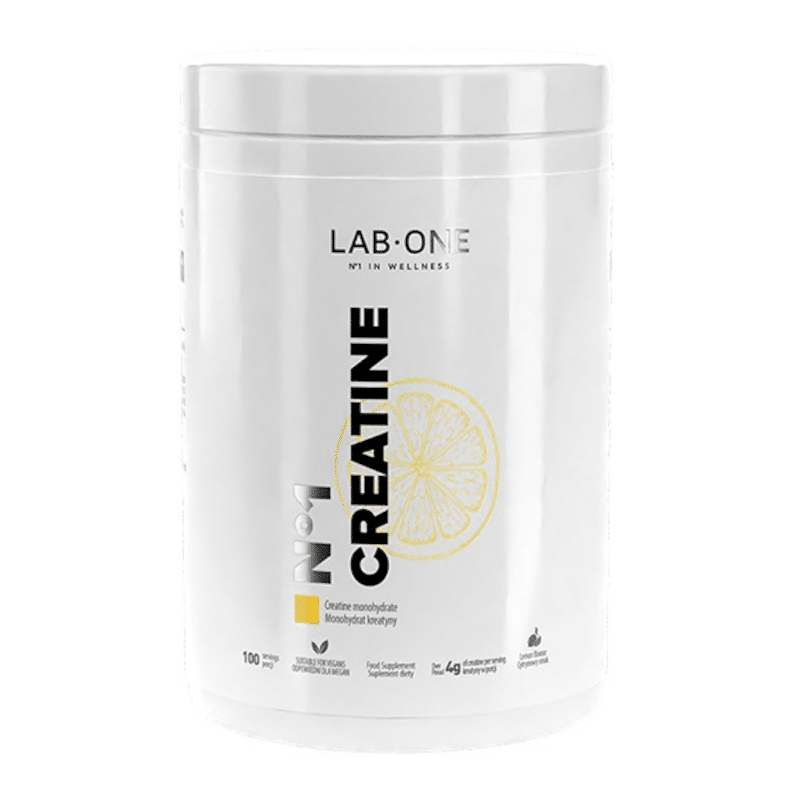 Creatine Lab One - Monohydrat kreatyny w proszku - 500g o smaku neutralnym i cytrynowym