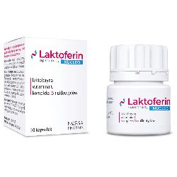 Laktoferin NUCLEO Norsa Pharma - Laktoferyna, witamina C i kompleks nukleotydów - 30 kapsułek