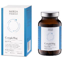 CompleMag Norsa Pharma - Kompleks czterech form magnezu, potasu i witamin z grupy B - 90 kapsułek