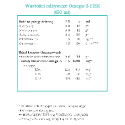 Norsan Omega 3 FISK - Z naturalnym olejem rybnym oraz Witaminą E i D dla dzieci - 150 ml o smaku pomarańczowym