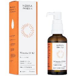 Witamina D3 i K2 Norsa Pharma - Dawka naturalnych witamin dla prawidłowego funkcjonowania organizmu - 50 ml