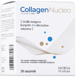 Collagen Nucleo Norsa Pharma -  Kolagen klasyczna formuła wsparcia dla skóry, stawów i organizmu - 30 saszetek