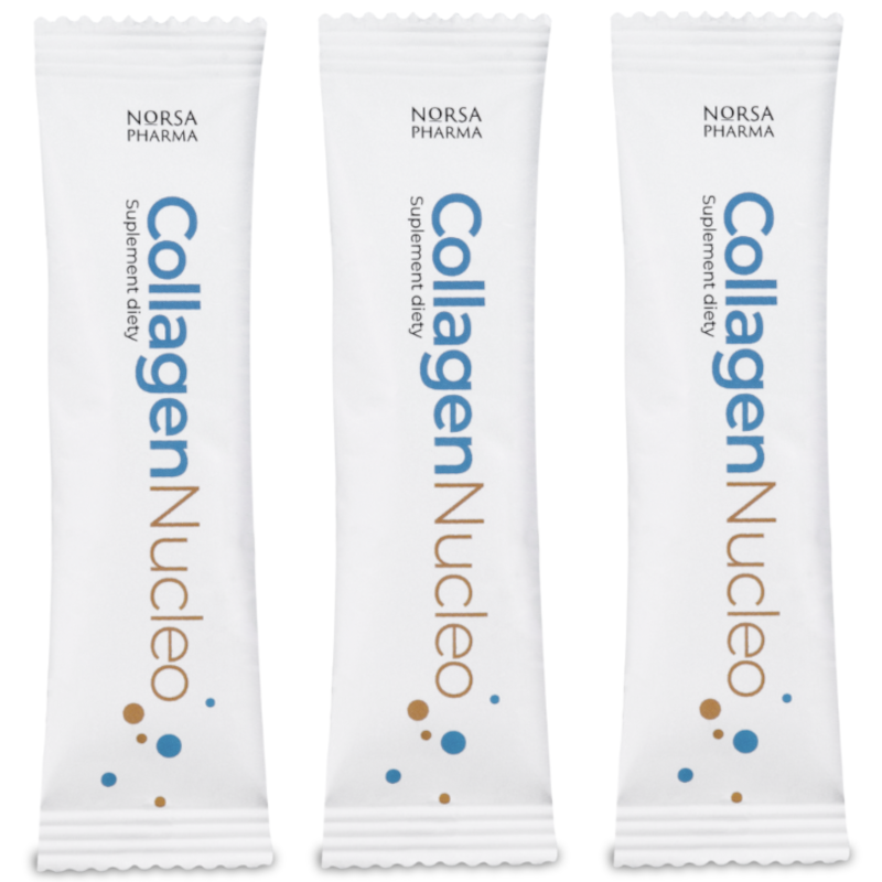 Collagen Nucleo Norsa Pharma -  Kolagen klasyczna formuła wsparcia dla skóry, stawów i organizmu - 30 saszetek