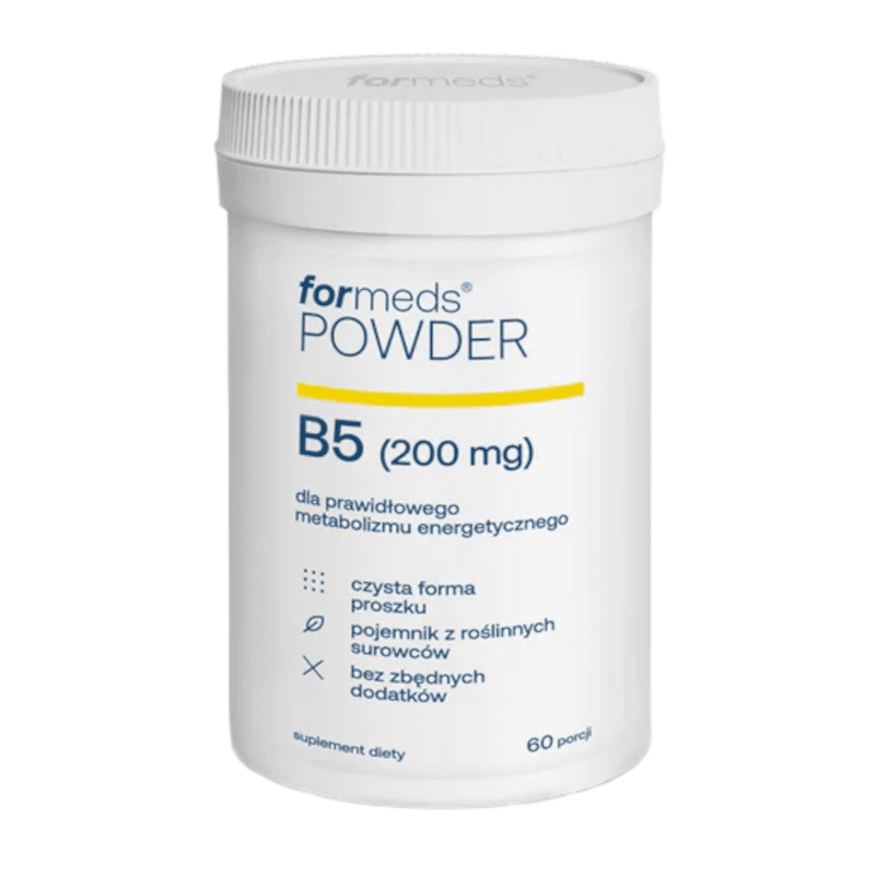 Powder B5 200mg Formeds - Prawidłowy metabolizm energetyczny - 60 porcji