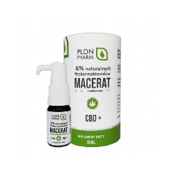 Olejek CBD+ Macerat 6% Plon Pharm - Naturalne wsparcie funkcjonowania organizmu - 10 ml
