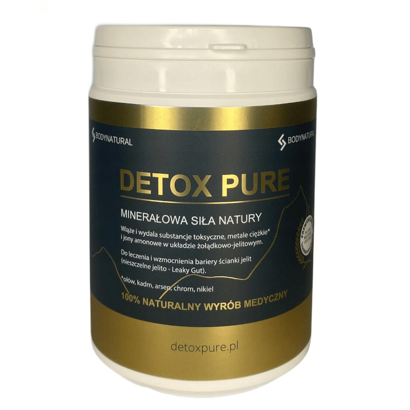 DETOX PURE Zeolit medyczny BodyNatural - Oczyszczanie jelit