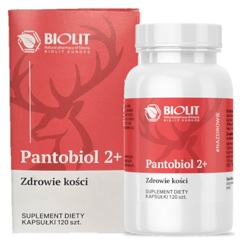 Pantobiol 2+ BIOLIT - Wapń dla zdrowych kości - 120 kapsułek