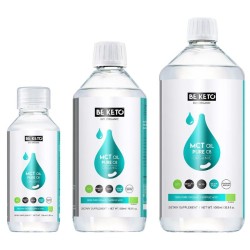 Olej MCT 100% C8 BeKeto - Podstawa diety ketogenicznej - 100, 500 lub 1000 ml