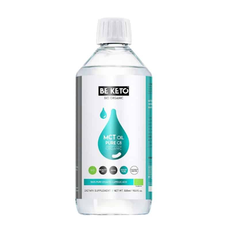 Olej MCT 100% C8 BeKeto - Podstawa diety ketogenicznej - 100, 500 lub 1000 ml