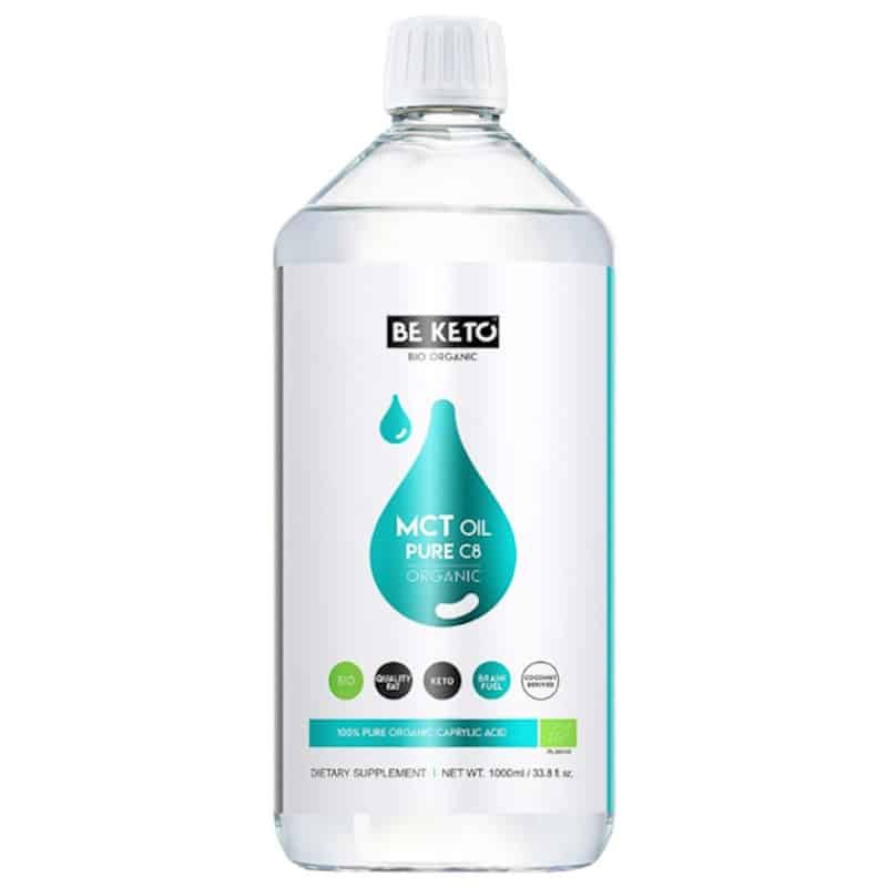 Olej MCT 100% C8 BeKeto - Podstawa diety ketogenicznej - 100, 500 lub 1000 ml