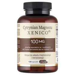 Cytrynian Magnezu Xenico Pharma - Wsparcie układu mięśniowego i nerwowego - 120 kapsułek