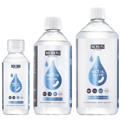 Olej MCT 100% C8 + C10 BeKeto - Dla osób na diecie ketogenicznej - 100, 500 lub 1000 ml